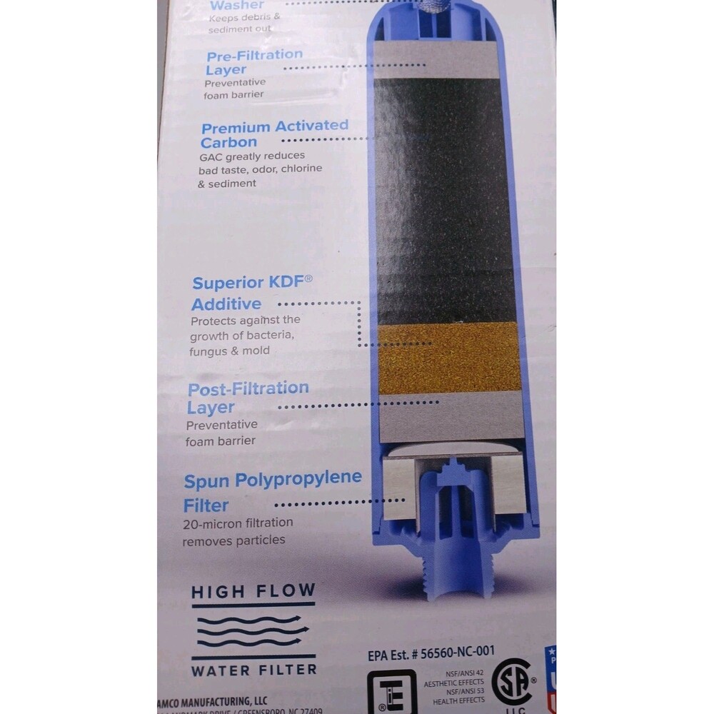 Camco Tastepure RV Water Filter - New & Advanced RV Inline Water Filter - Picture 6 of 9